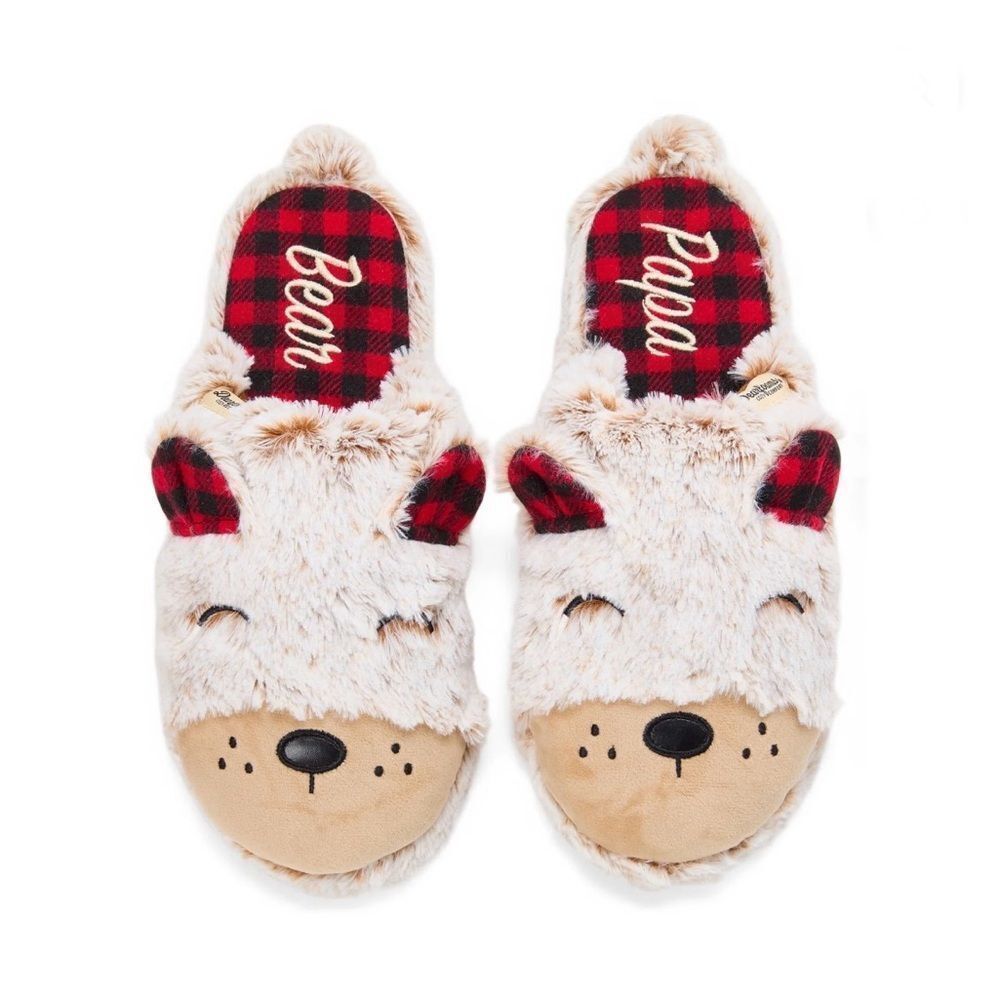 Men’s Dearfoams Cozy Comfort Papa Bear Slippers Shoes Size M 9-10 - Picture 7 of 7